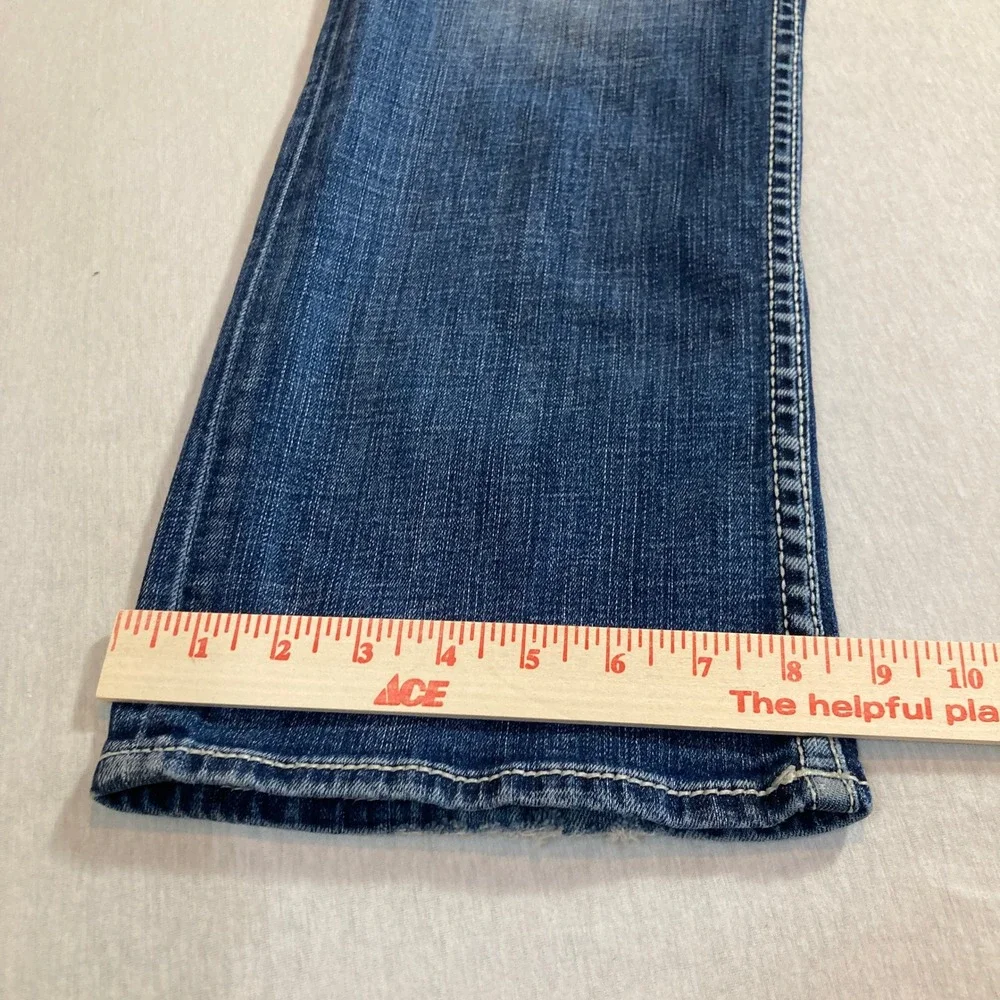 BKE Tyler Straight Leg Jeans Mens‎ 32x32 Medium Wash Distressed ABS23231R